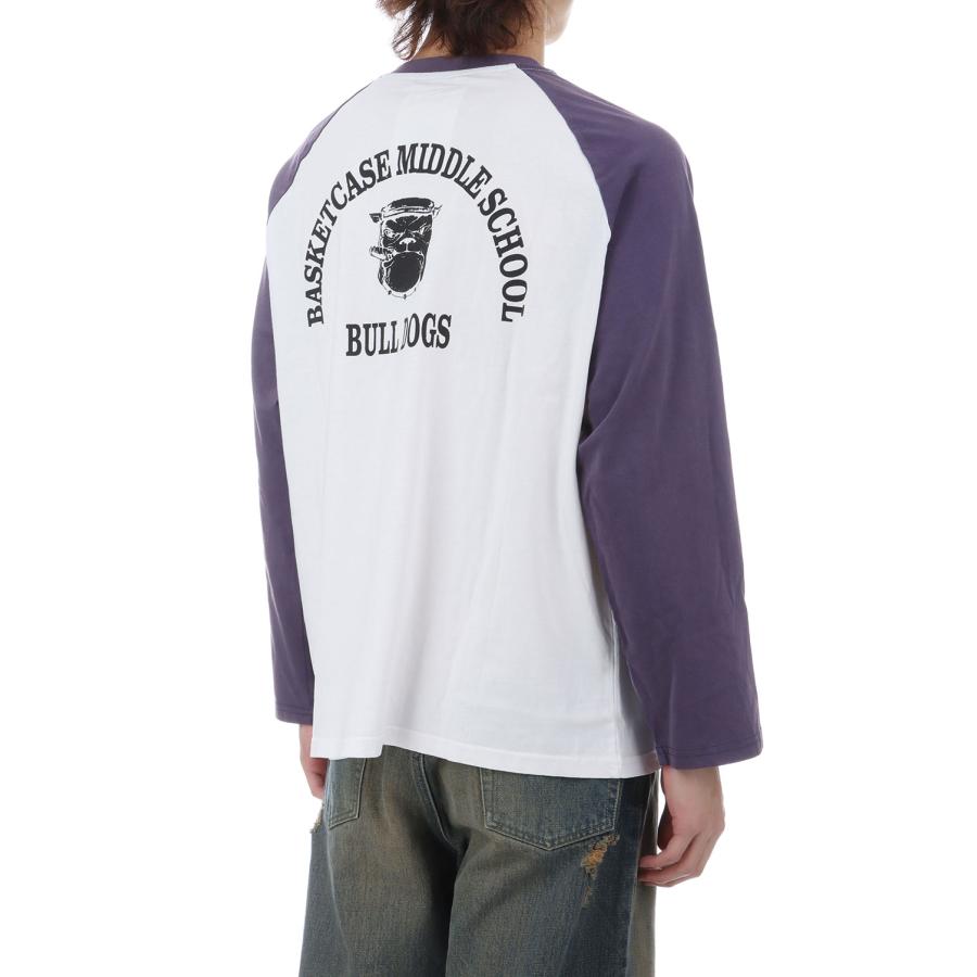 BULLDOG, raglan / PURPLE/WHITE Basketcase(バスケットケース) |  | 04