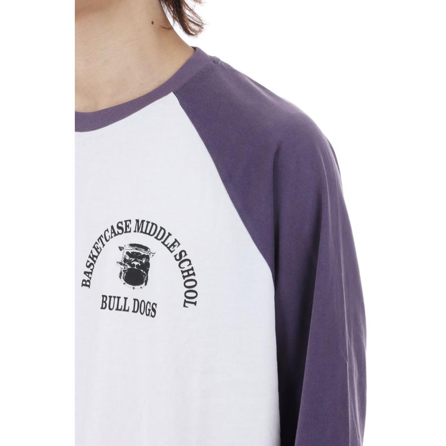 BULLDOG, raglan / PURPLE/WHITE Basketcase(バスケットケース) |  | 05