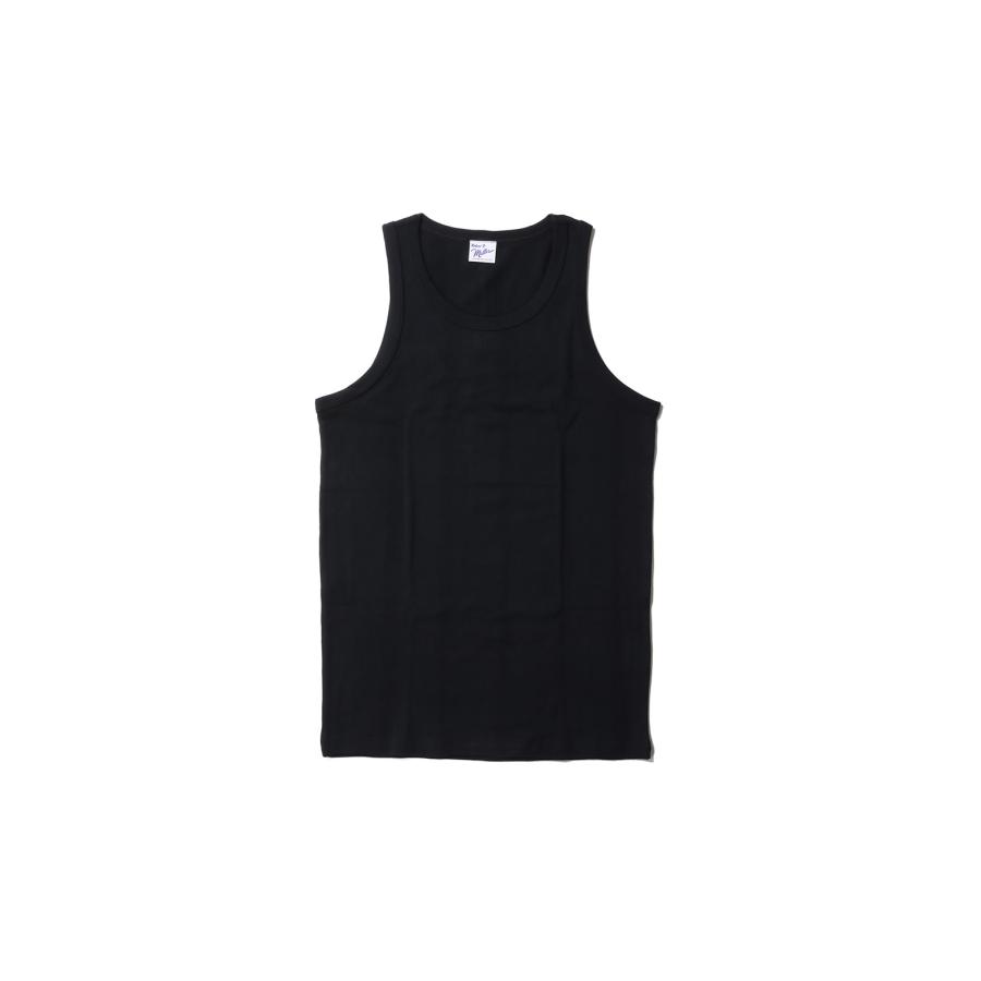 Panel Ribbed Tanktop - BLACK (110C) Miller(ミラー) | 