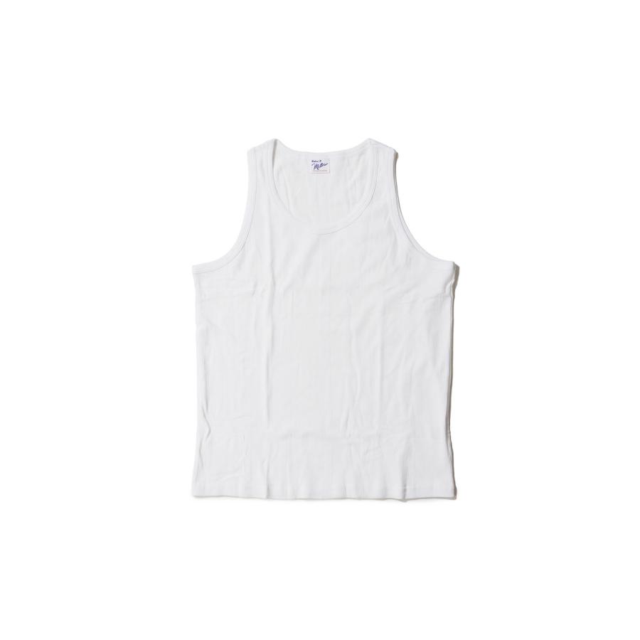 Panel Ribbed Tanktop - WHITE (140C) Miller(ミラー) | 