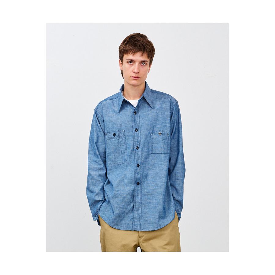 Y1942 CHAMBRAY SHIRT - INDIGO (602-261-01) BIG YANK(ビッグヤンク) |  | 02