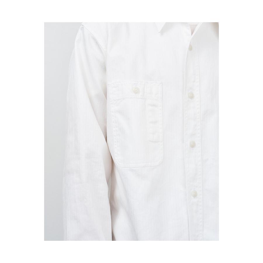 Y1943 L/W HBT SHIRT - WHITE (602-261-02) BIG YANK(ビッグヤンク) |  | 10