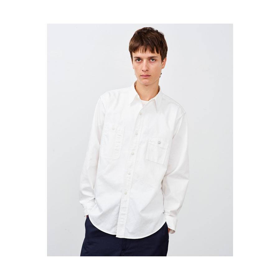 Y1943 L/W HBT SHIRT - WHITE (602-261-02) BIG YANK(ビッグヤンク) |  | 02