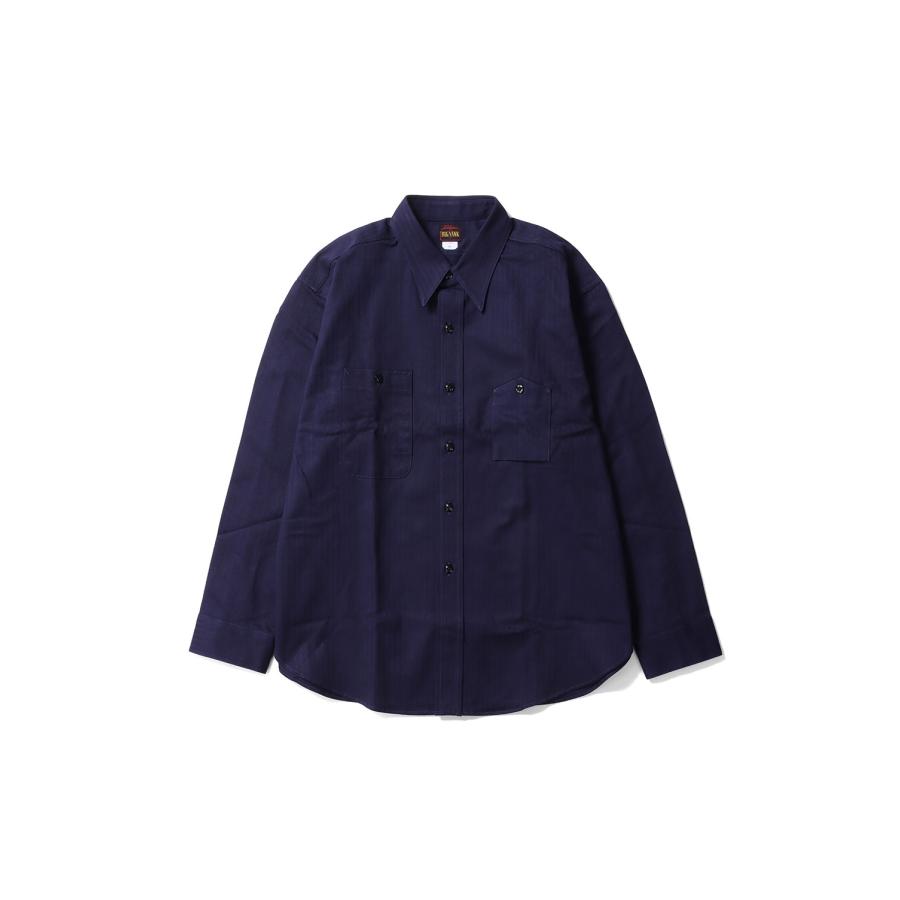 Y1944 HBT SHIRT - NAVY (602-261-03) BIG YANK(ビッグヤンク) | 