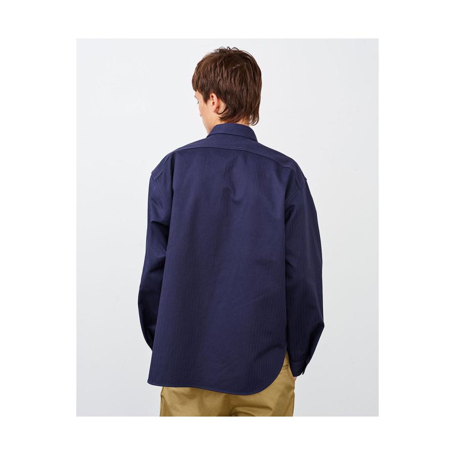 Y1944 HBT SHIRT - NAVY (602-261-03) BIG YANK(ビッグヤンク) |  | 04