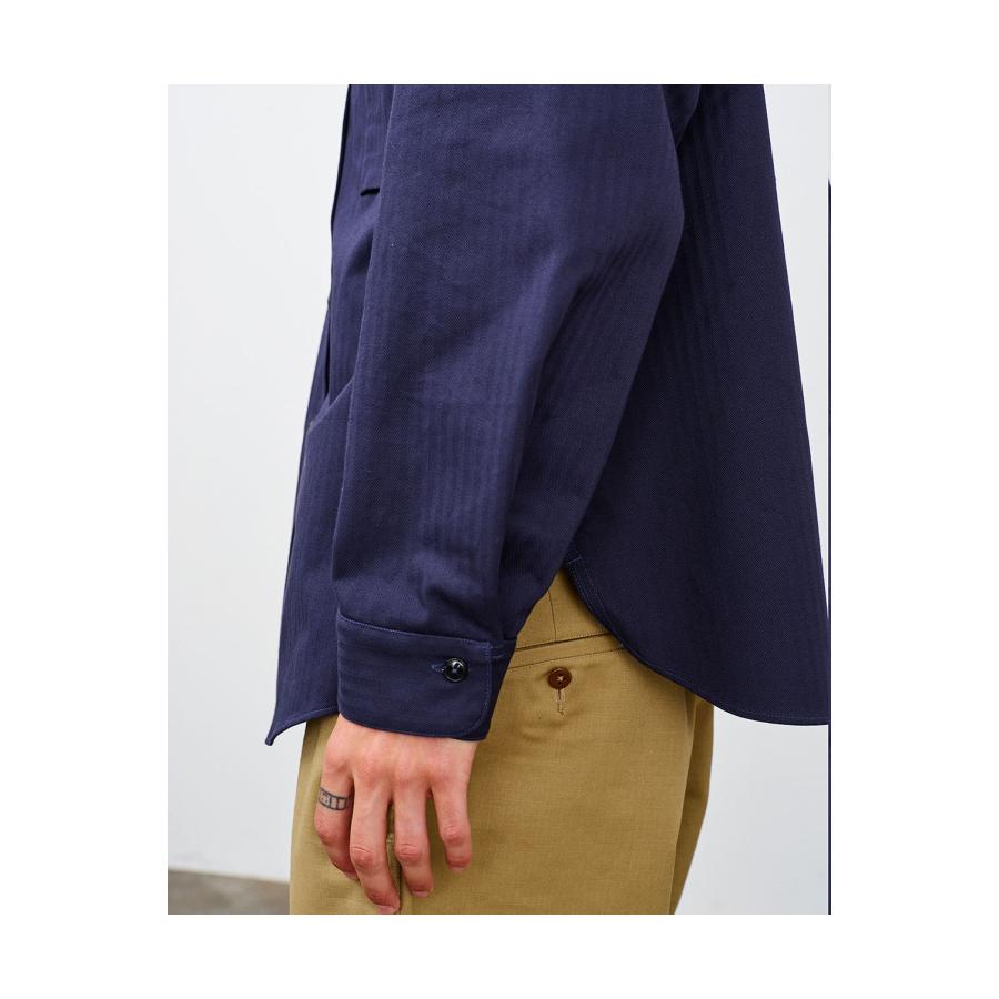 Y1944 HBT SHIRT - NAVY (602-261-03) BIG YANK(ビッグヤンク) |  | 07