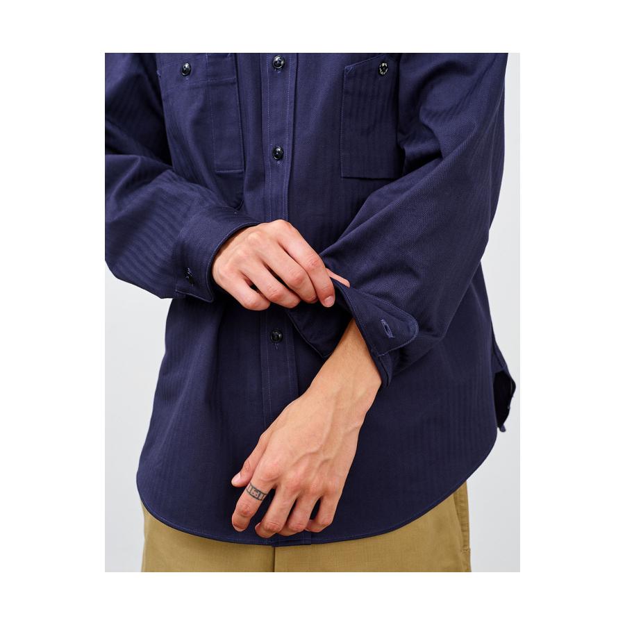 Y1944 HBT SHIRT - NAVY (602-261-03) BIG YANK(ビッグヤンク) |  | 09