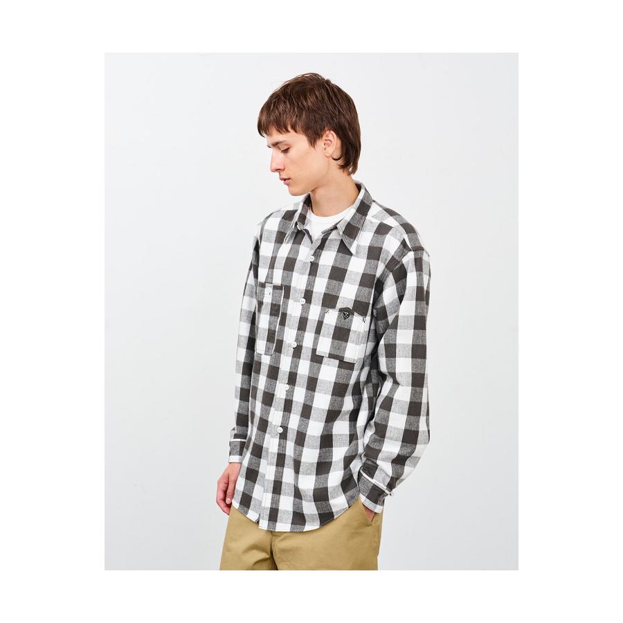 Y1945 FLANNEL SHIRT BROCK CHECK - WHITE (602-261-04) BIG YANK(ビッグヤンク) |  | 02