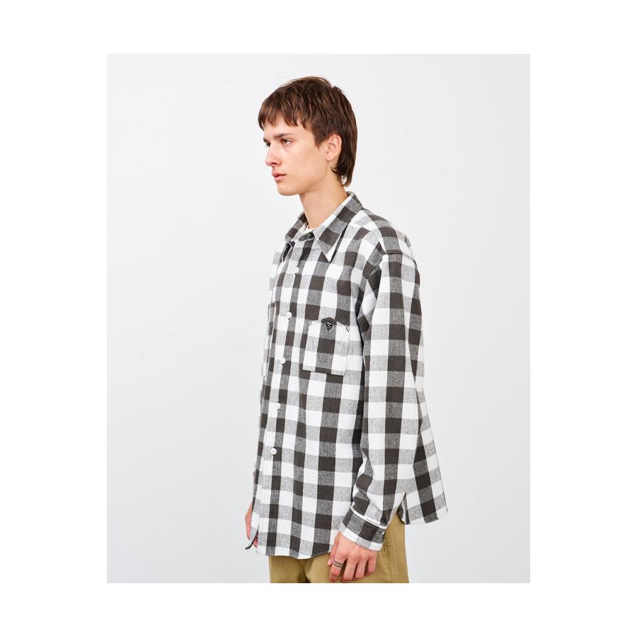 Y1945 FLANNEL SHIRT BROCK CHECK - WHITE (602-261-04) BIG YANK(ビッグヤンク) |  | 03