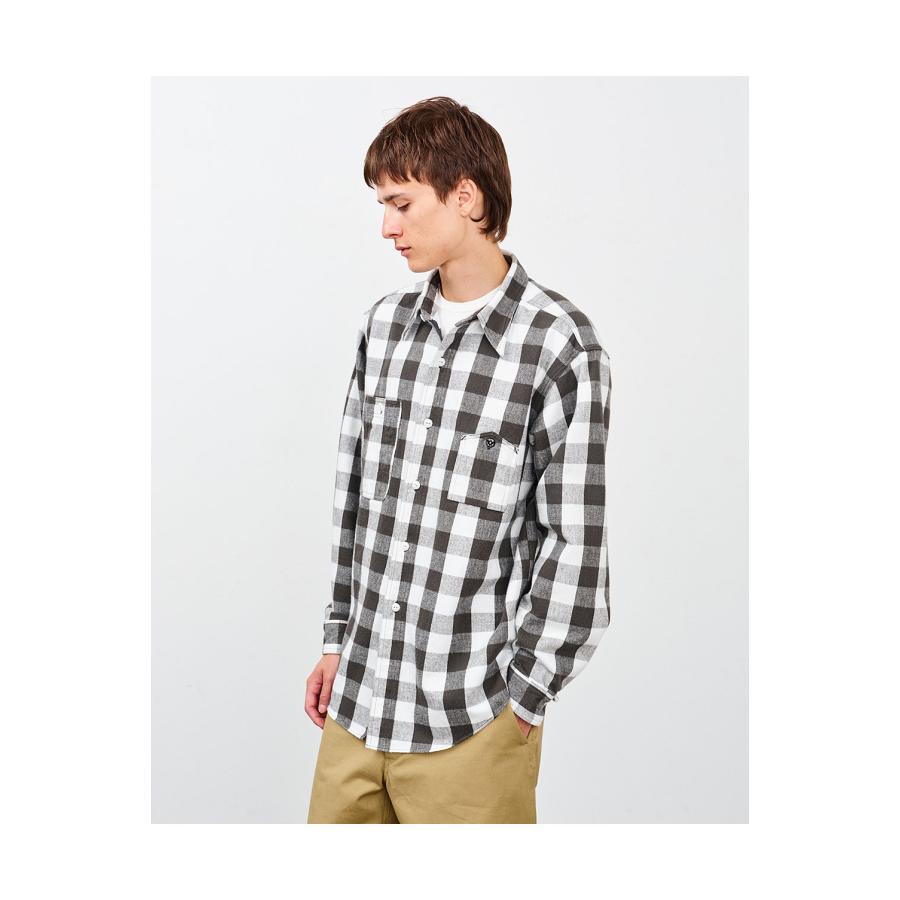 Y1945 FLANNEL SHIRT BROCK CHECK - WHITE (602-261-04) BIG YANK(ビッグヤンク) |  | 05