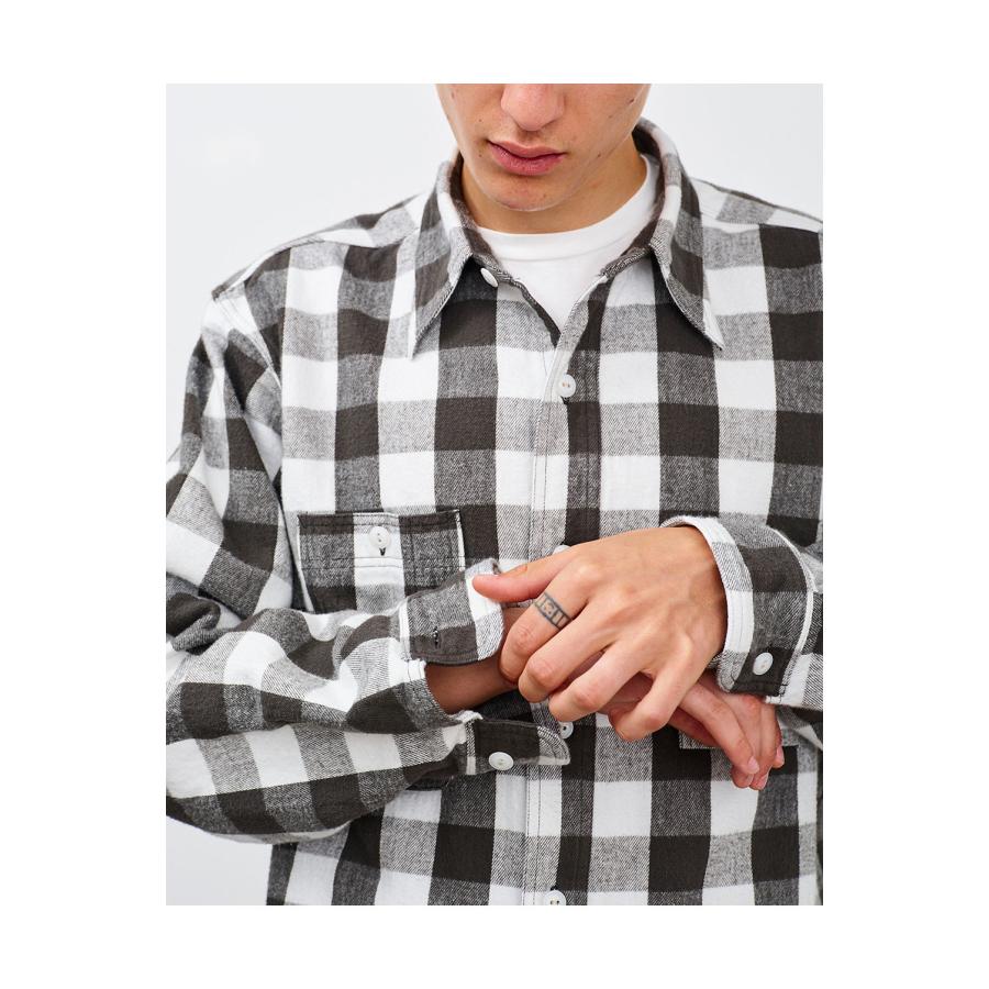 Y1945 FLANNEL SHIRT BROCK CHECK - WHITE (602-261-04) BIG YANK(ビッグヤンク) |  | 07