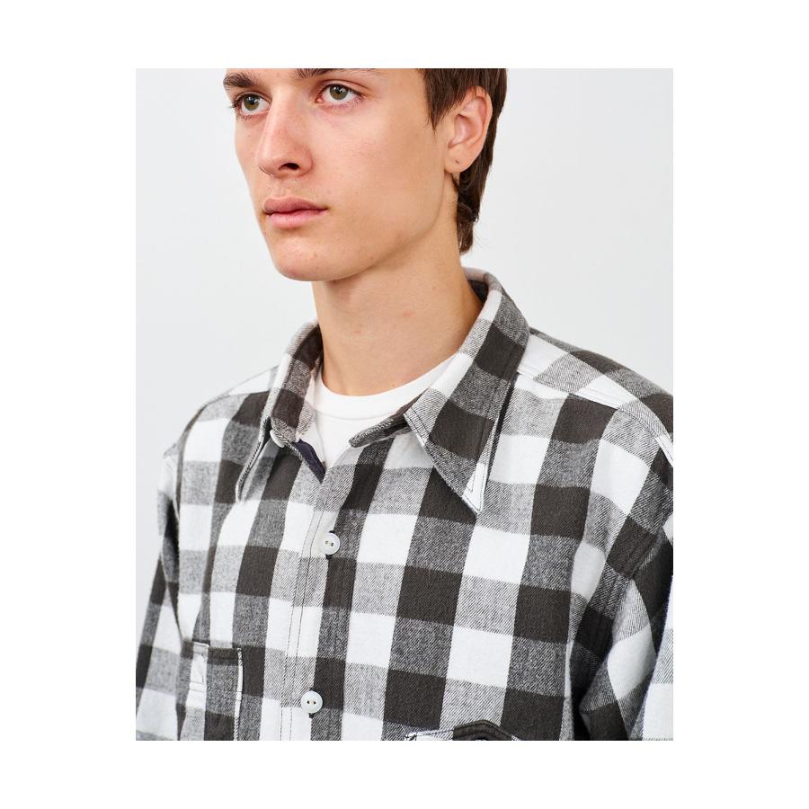 Y1945 FLANNEL SHIRT BROCK CHECK - WHITE (602-261-04) BIG YANK(ビッグヤンク) |  | 08