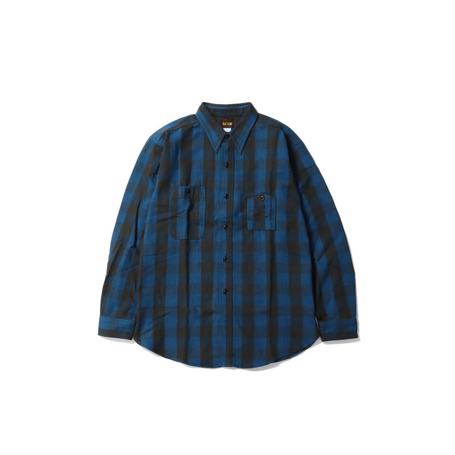Y1945 FLANNEL SHIRT BROCK CHECK - BLUE (602-261-04) BIG YANK(ビッグヤンク) | 