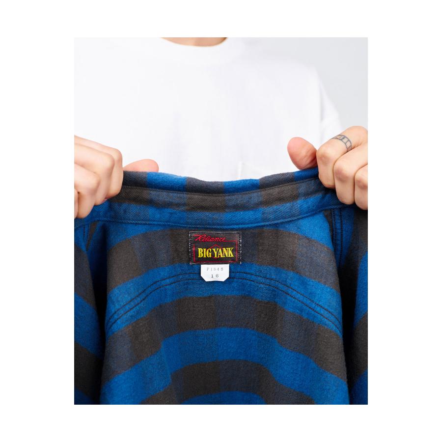 Y1945 FLANNEL SHIRT BROCK CHECK - BLUE (602-261-04) BIG YANK(ビッグヤンク) |  | 11
