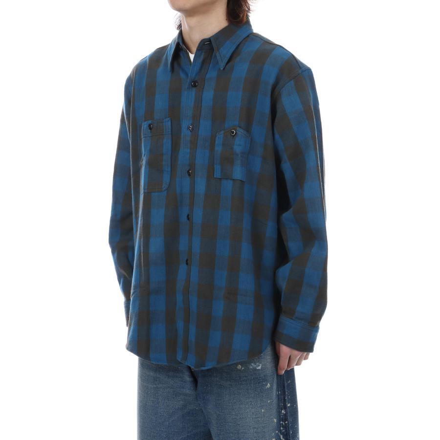 Y1945 FLANNEL SHIRT BROCK CHECK - BLUE (602-261-04) BIG YANK(ビッグヤンク) |  | 13