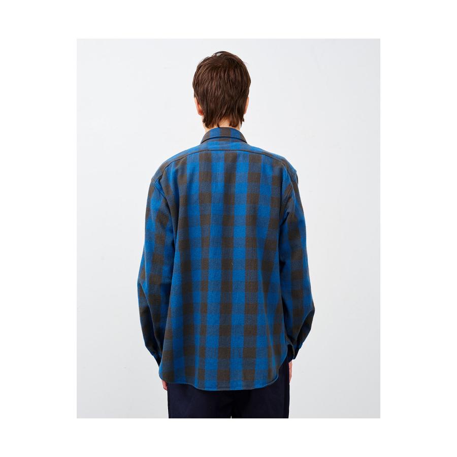 Y1945 FLANNEL SHIRT BROCK CHECK - BLUE (602-261-04) BIG YANK(ビッグヤンク) |  | 04
