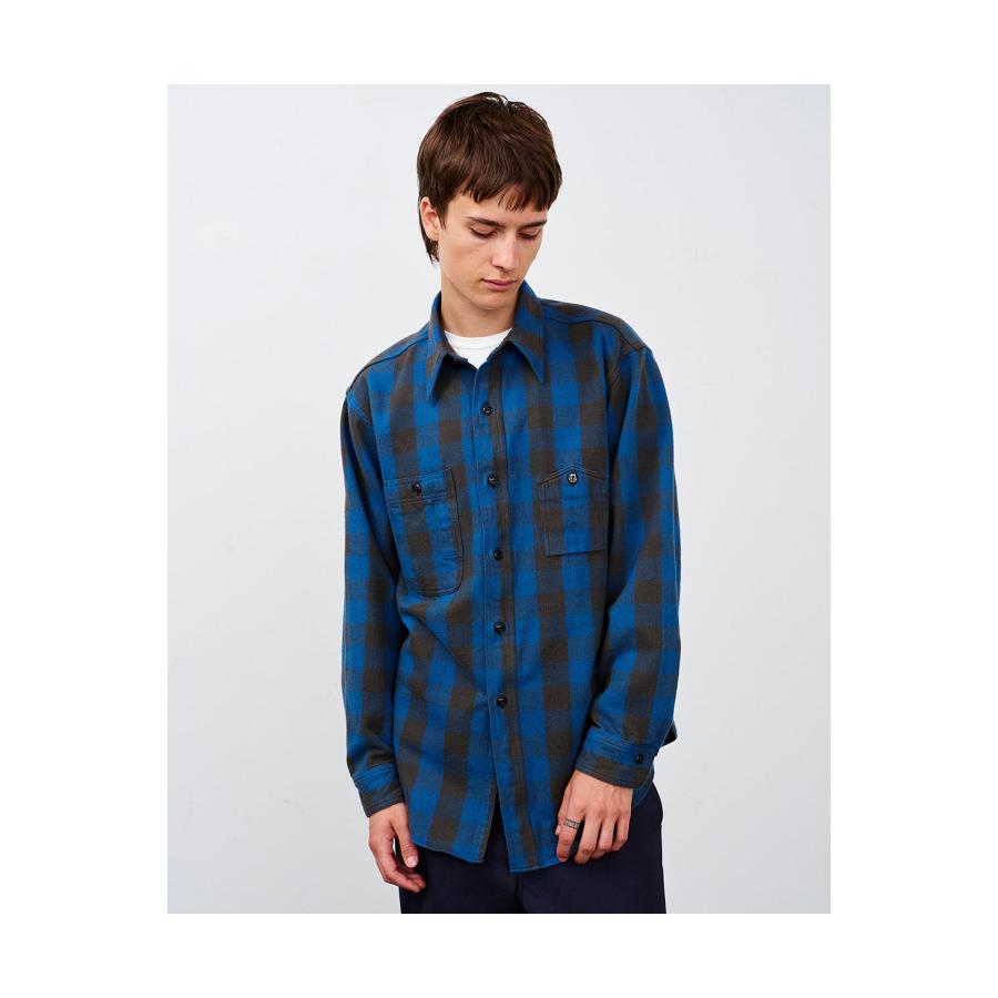 Y1945 FLANNEL SHIRT BROCK CHECK - BLUE (602-261-04) BIG YANK(ビッグヤンク) |  | 05