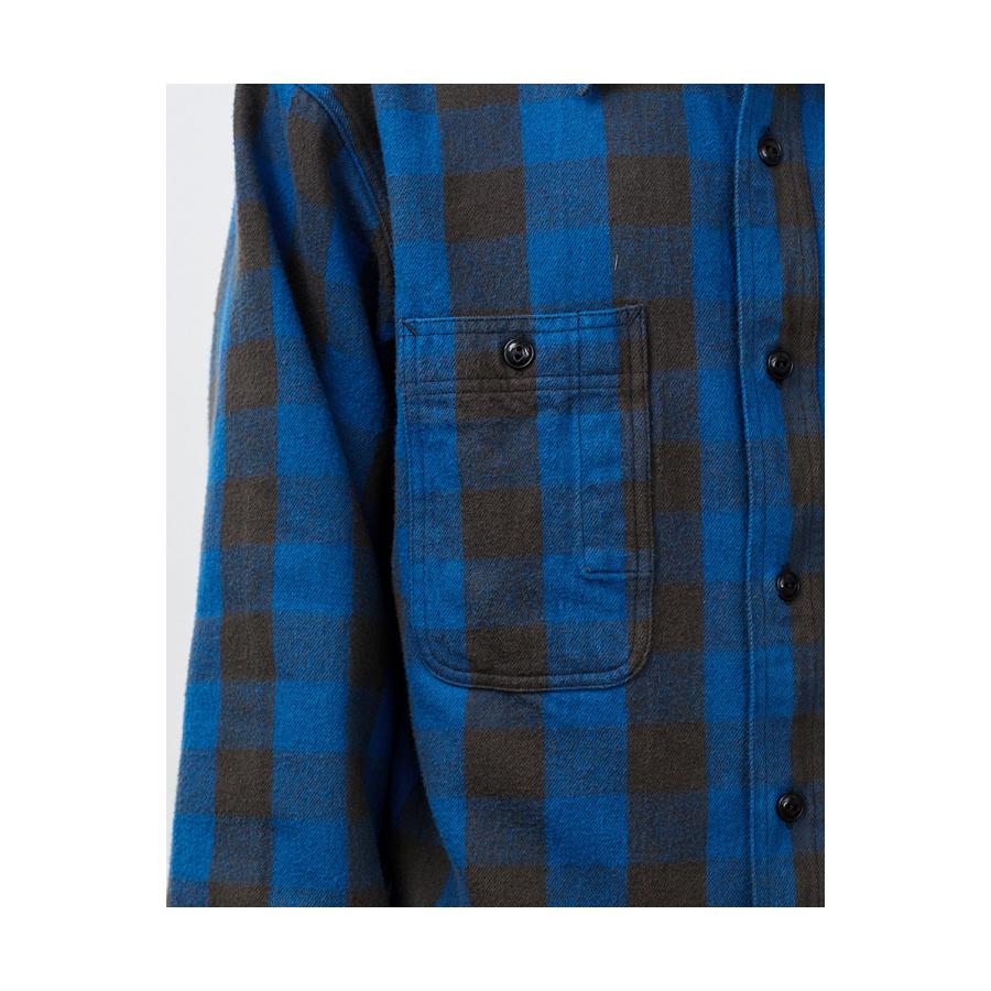 Y1945 FLANNEL SHIRT BROCK CHECK - BLUE (602-261-04) BIG YANK(ビッグヤンク) |  | 09