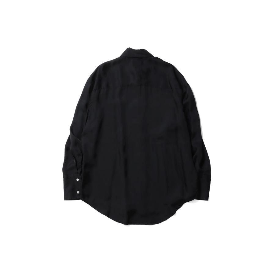Ash Fade Cupro Shirt - BLACK (G16SH047) KAMIYA(カミヤ) |  | 01
