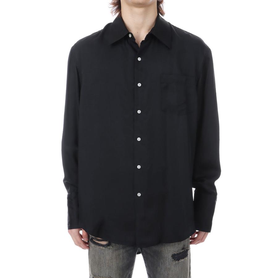Ash Fade Cupro Shirt - BLACK (G16SH047) KAMIYA(カミヤ) |  | 02