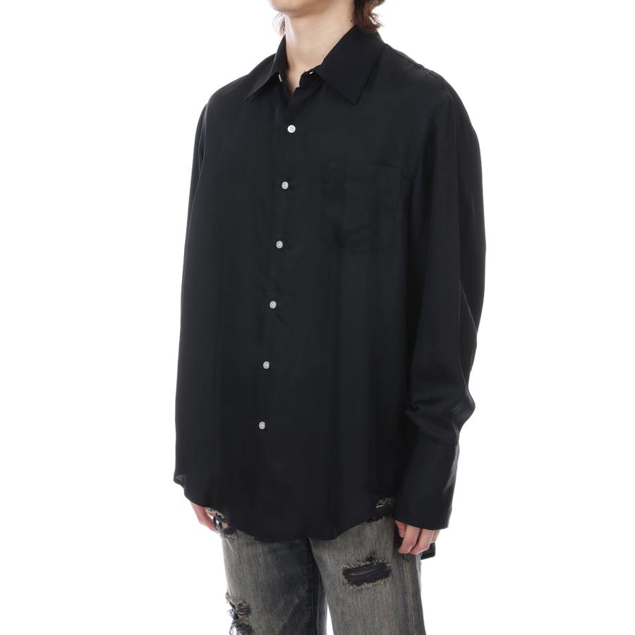 Ash Fade Cupro Shirt - BLACK (G16SH047) KAMIYA(カミヤ) |  | 03