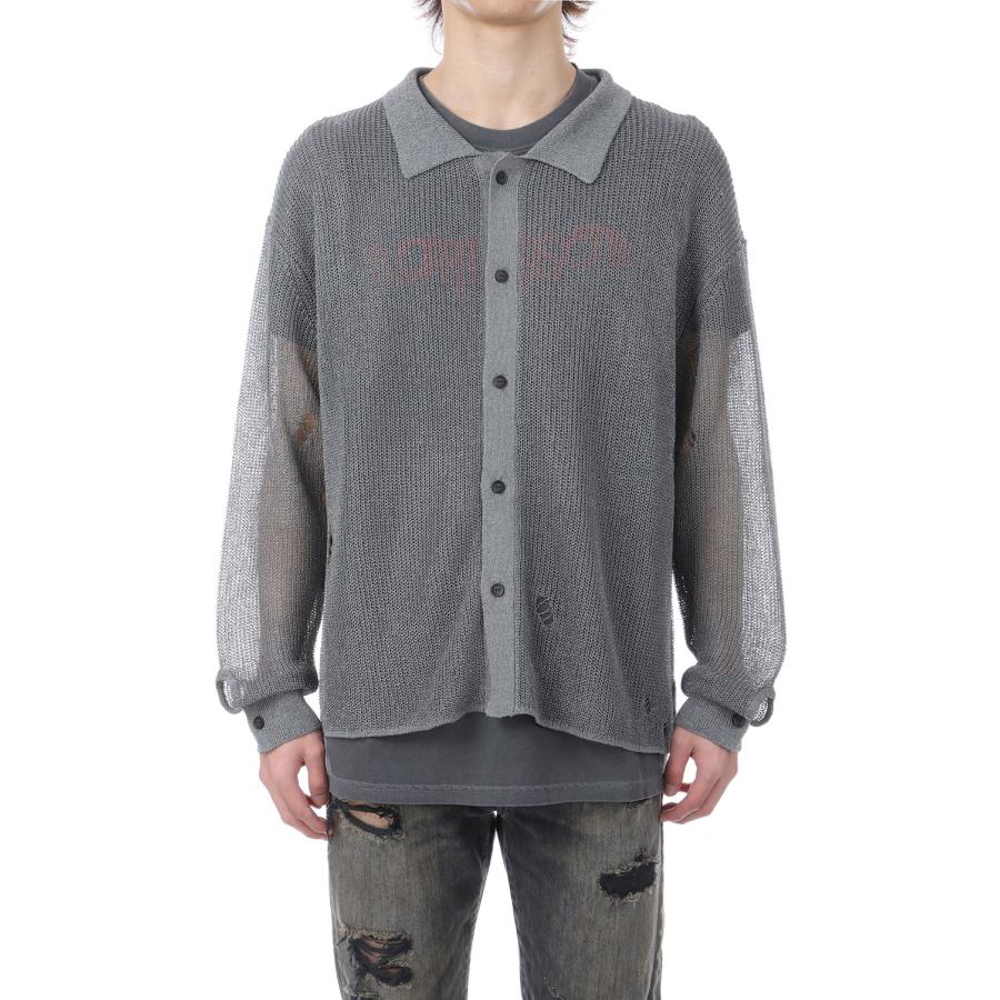 Metallic Knit Shirt - SILVER (G16CD067) KAMIYA(カミヤ) |  | 02