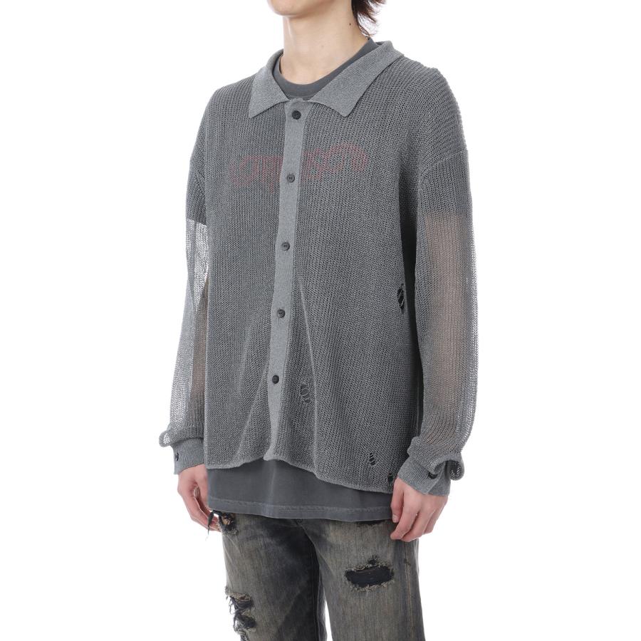 Metallic Knit Shirt - SILVER (G16CD067) KAMIYA(カミヤ) |  | 03