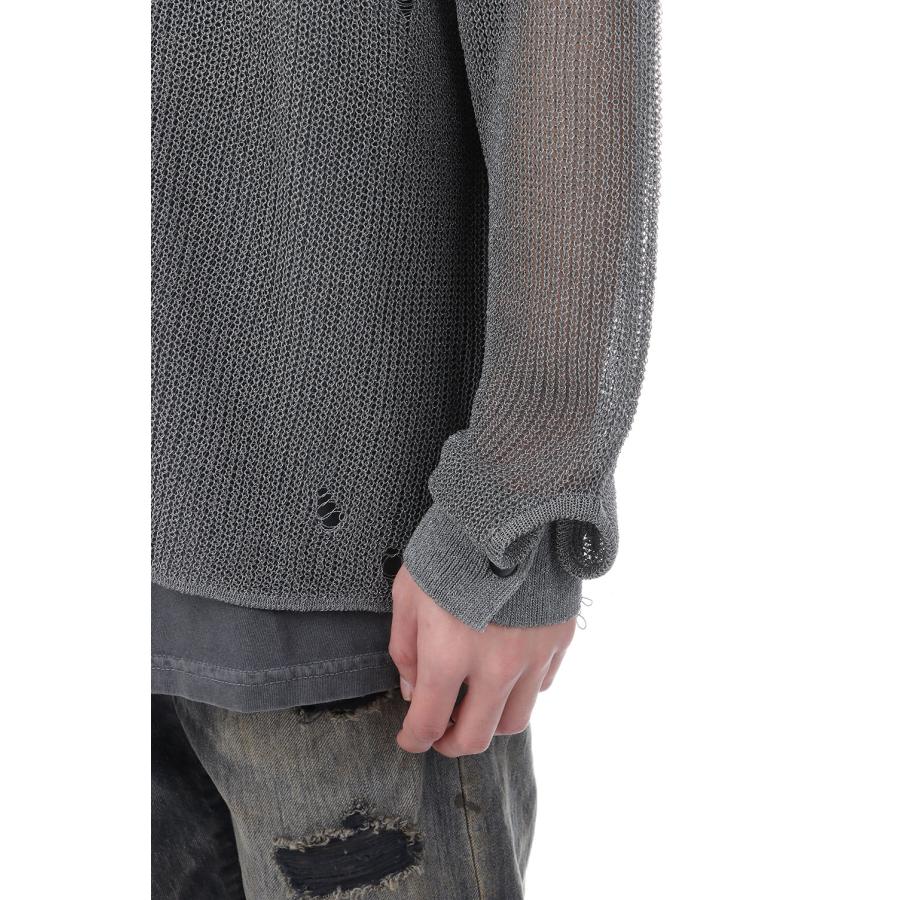 Metallic Knit Shirt - SILVER (G16CD067) KAMIYA(カミヤ) |  | 06