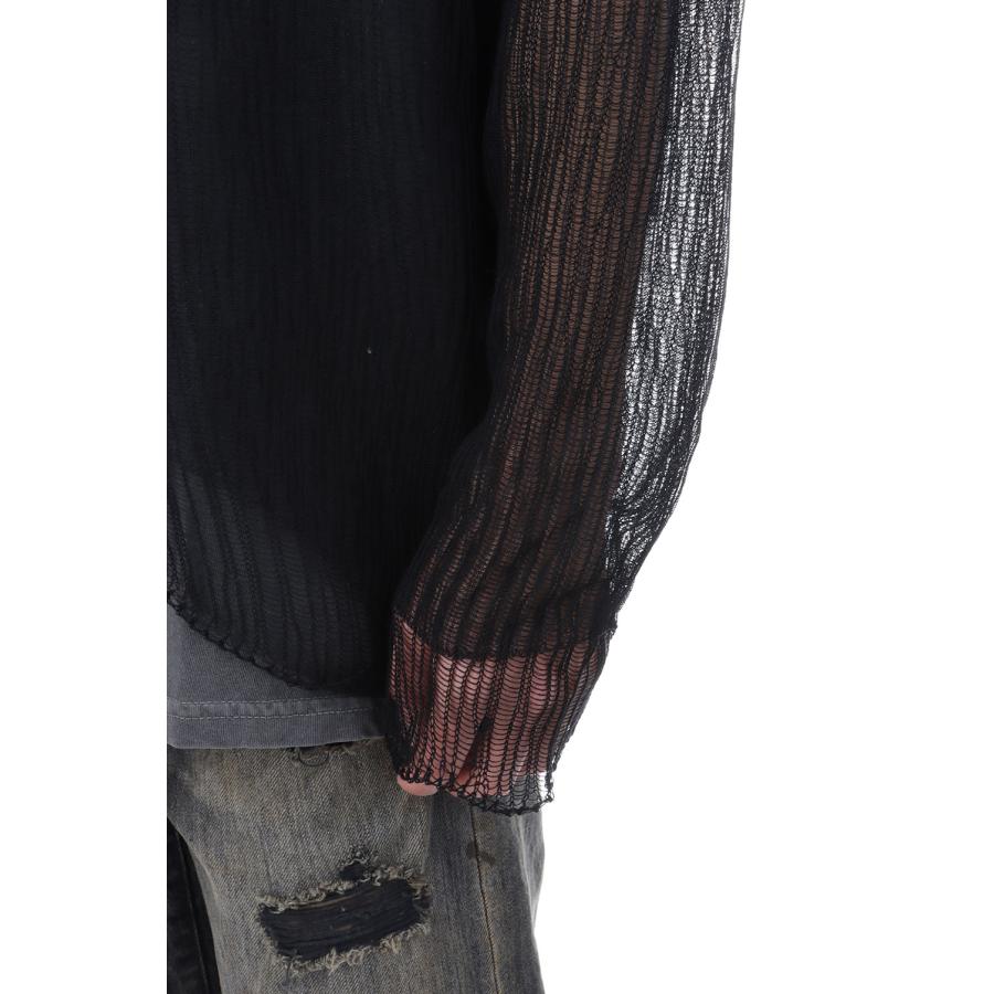 Layered Sheer Knit - BLACK (G16PO065) KAMIYA(カミヤ) |  | 06