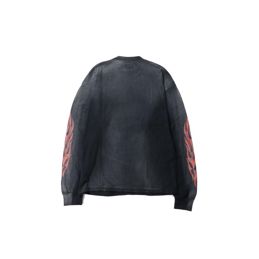 CRAYON FLAME KMY L/S Tee - BLACK (G16LT083) KAMIYA(カミヤ) |  | 01