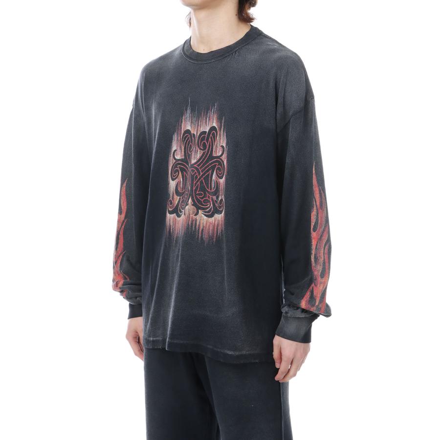 CRAYON FLAME KMY L/S Tee - BLACK (G16LT083) KAMIYA(カミヤ) |  | 03