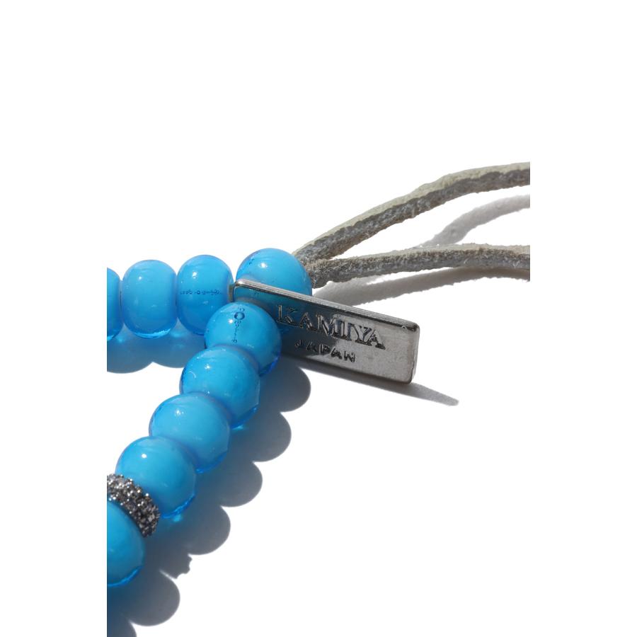 【P10倍】【SALE】KMY Glass Beaded Bracelet - AQUA (G16AC215) KAMIYA(カミヤ) |  | 02
