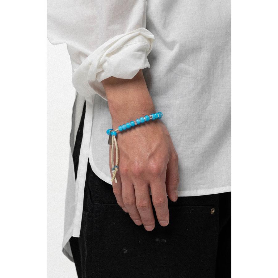 【P10倍】【SALE】KMY Glass Beaded Bracelet - AQUA (G16AC215) KAMIYA(カミヤ) |  | 03