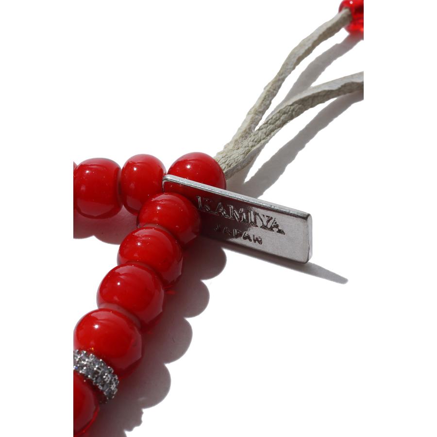 【P10倍】【SALE】KMY Glass Beaded Bracelet - RED (G16AC215) KAMIYA(カミヤ) |  | 02
