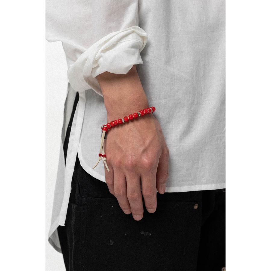 【P10倍】【SALE】KMY Glass Beaded Bracelet - RED (G16AC215) KAMIYA(カミヤ) |  | 03