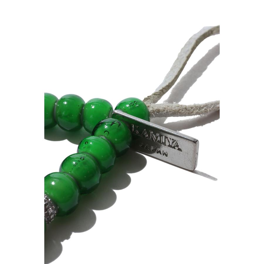 【P10倍】KMY Glass Beaded Bracelet - GREEN (G16AC215) KAMIYA(カミヤ) |  | 02