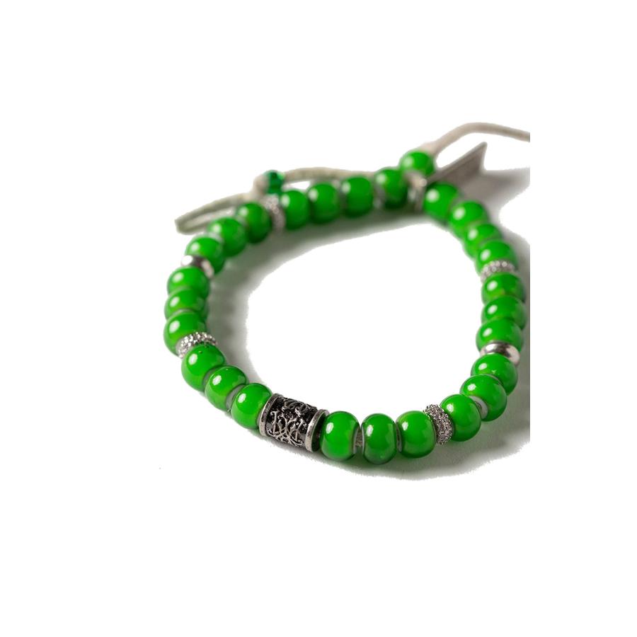 【P10倍】KMY Glass Beaded Bracelet - GREEN (G16AC215) KAMIYA(カミヤ) |  | 05