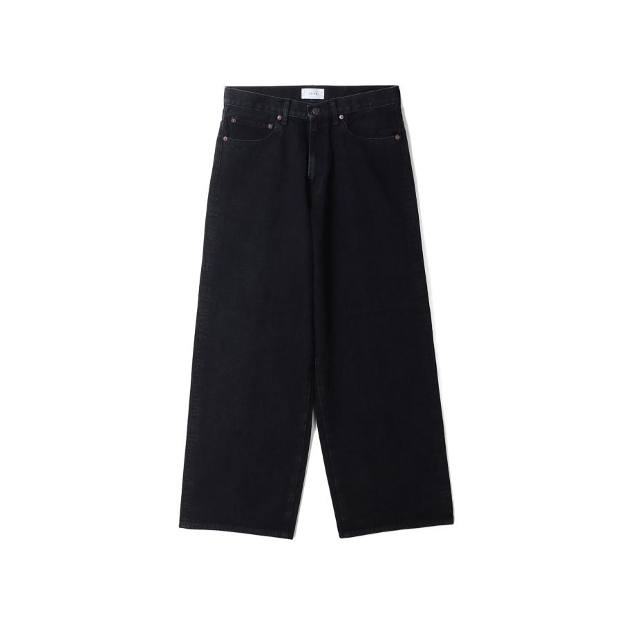 WIDE FIT DENIM PANT- BLACK (P003) CEIVE(シーヴ) | 