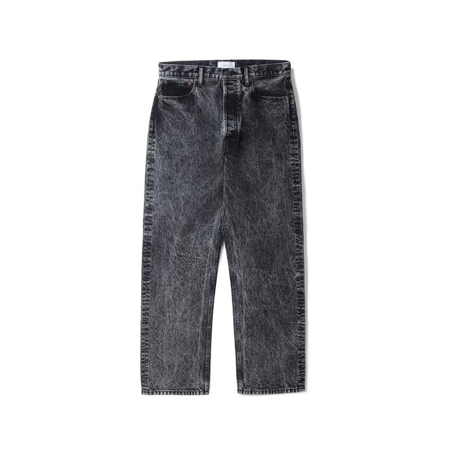 NORMAL FIT DENIM PANT - BLACK CHEMICAL (P009B) CEIVE(シーヴ) | 