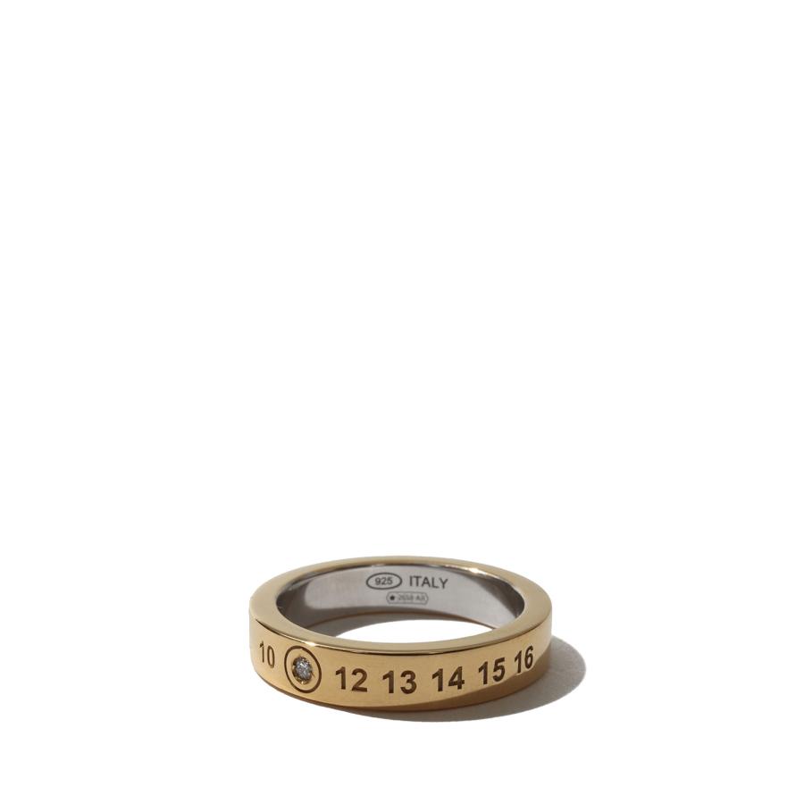 Lab-Grown Diamond Numbers Ring 4mm -702 Gold x Silver  (SM1UQ0121-P8864) Maison Margiela(メゾンマルジェラ) | 