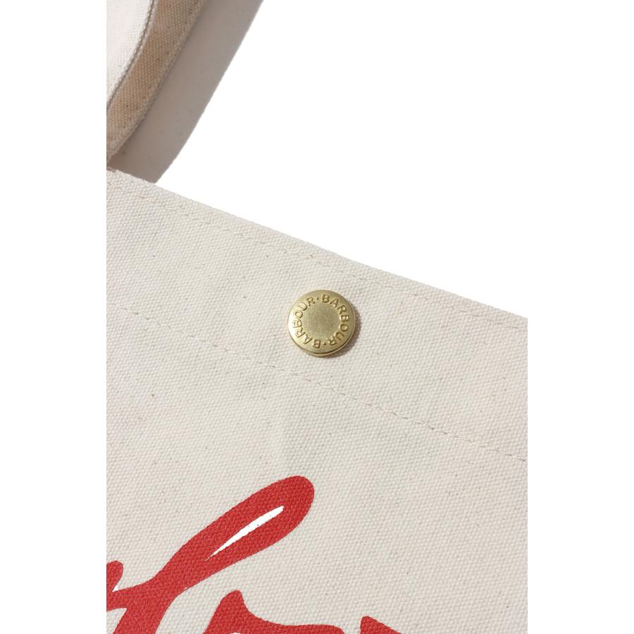 SCRIPT TOTE BAG - RED LOGO (UBA0752) Barbour(バブアー) | Barbour | 02