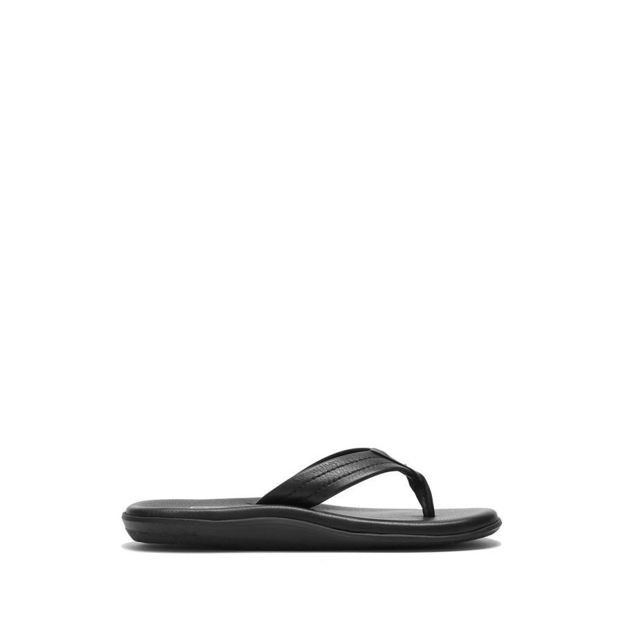 LEATHER THONG - BLACK (PB202) Island Slipper(アイランドスリッパ) | ISLAND SLIPPER | 01