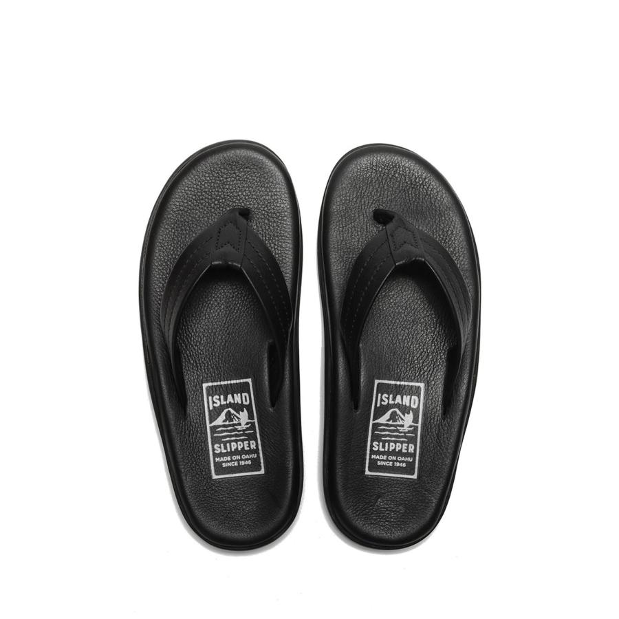 LEATHER THONG - BLACK (PB202) Island Slipper(アイランドスリッパ) | ISLAND SLIPPER | 06