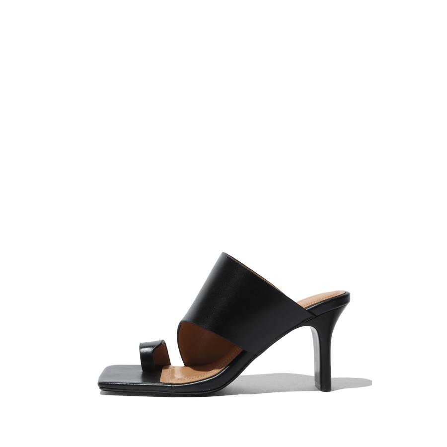 Square Leather Sandals -BLACK(12611021) Todayful(トゥデイフル) | TODAYFUL