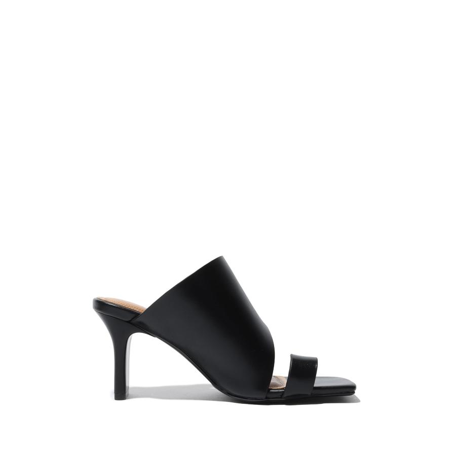 Square Leather Sandals -BLACK(12611021) Todayful(トゥデイフル) | TODAYFUL | 01