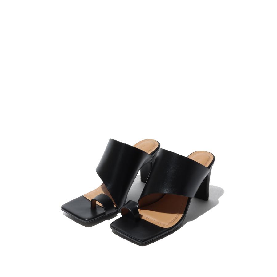 Square Leather Sandals -BLACK(12611021) Todayful(トゥデイフル) | TODAYFUL | 02