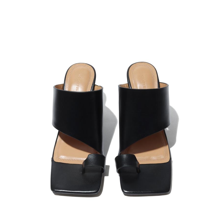 Square Leather Sandals -BLACK(12611021) Todayful(トゥデイフル) | TODAYFUL | 06
