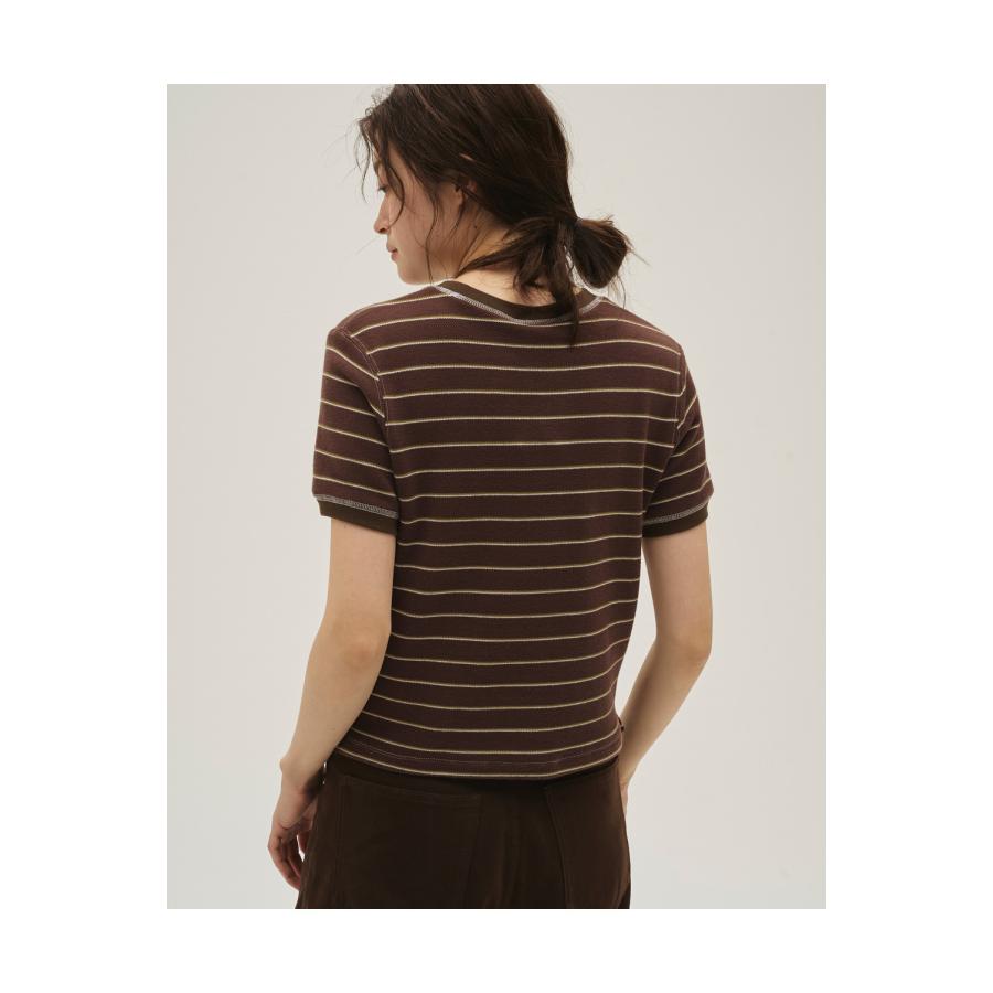Border Ringer Tee -CHOCOLATE (12610619) Todayful(トゥデイフル) | TODAYFUL | 05