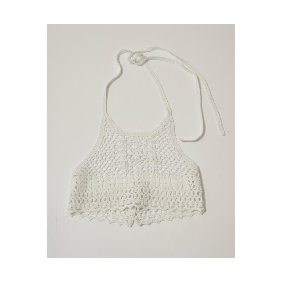 【SALE】Crochet Knit Bustier -WHITE (12610526) Todayful(トゥデイフル) | TODAYFUL | 01
