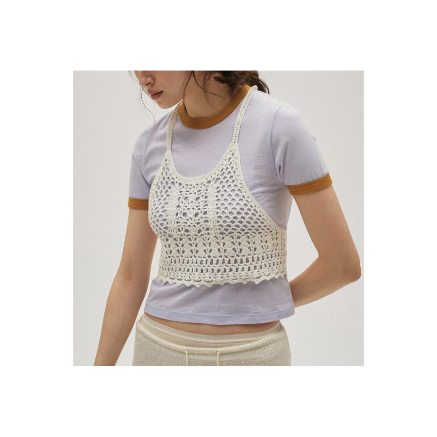 【SALE】Crochet Knit Bustier -WHITE (12610526) Todayful(トゥデイフル) | TODAYFUL | 02